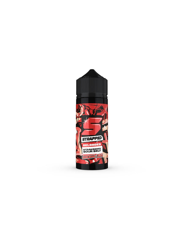 Strapped Reloaded Strawberry Sour Belt Flavour Shot 120ml