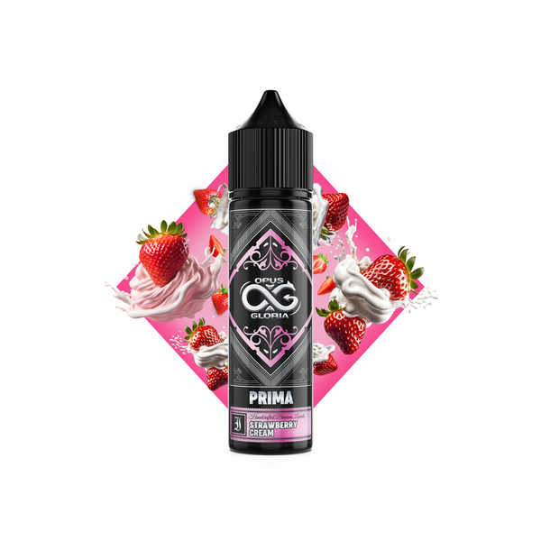 Opus Gloria Prima Strawberry Cream Flavour Shot 20/60ml