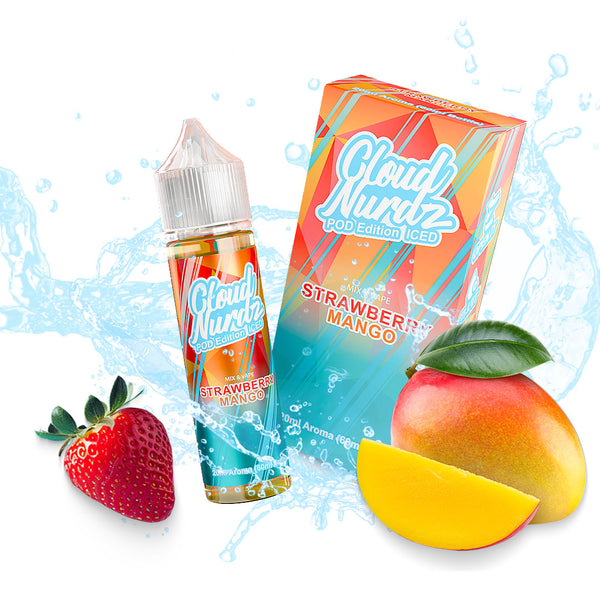CloudNurdz STRAWBERRY MANGO ICED POD EDITION Flavour Shot 20/60ml