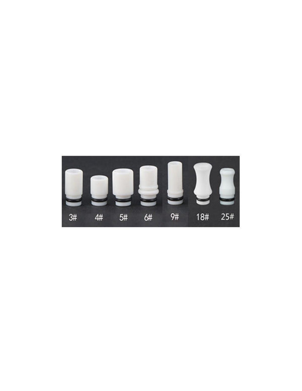 510 Teflon White Series Drip Tip # - Egineatmos.gr - Sailing