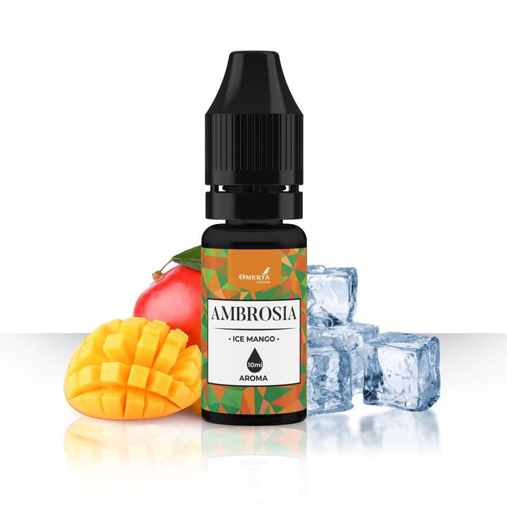 Ambrosia Ice Mango Aroma 10ml - Egineatmos.gr - Omerta