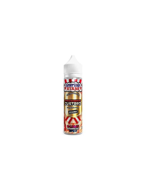 American Stars Strawberry Custard Flavour Shot 15/60ml - Egineatmos.gr - American Stars