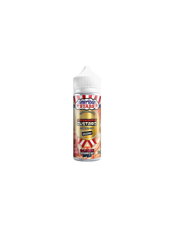 American Stars Strawberry Custard Flavour Shot 30/120ml - Egineatmos.gr - American Stars