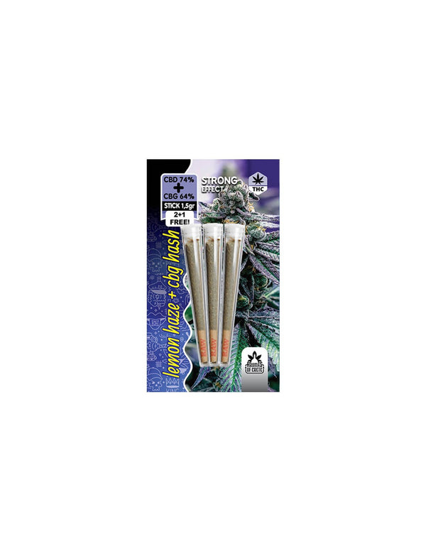 Aromas Of Crete Cannabis Stick Lemon Haze & Cbg Hash 1,5gr 2+1 Δώρο