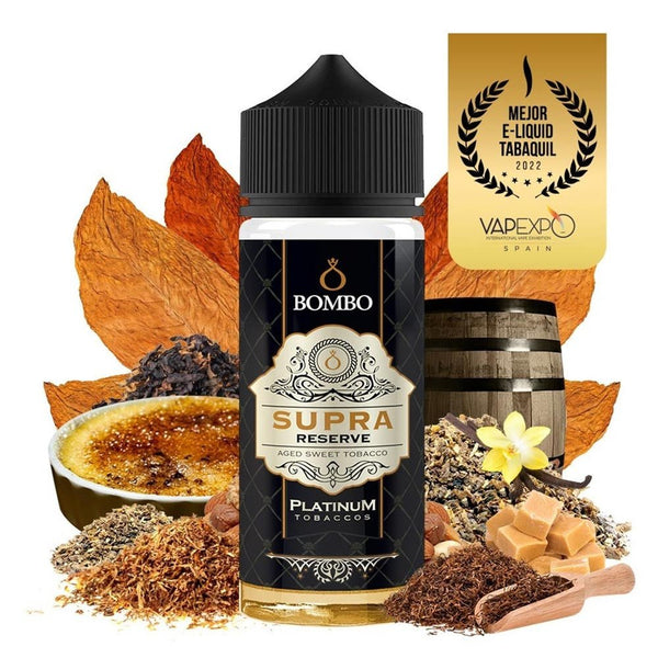 Bombo Platinum Tobaccos Supra Reserve 40ml/120ml Flavorshot - Egineatmos.gr - Bombo