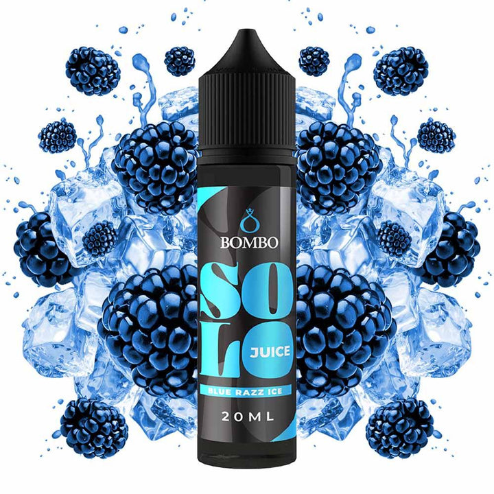 Bombo Solo Juice Blue Razz Ice 20ml/60ml Flavorshot - Egineatmos.gr - Bombo