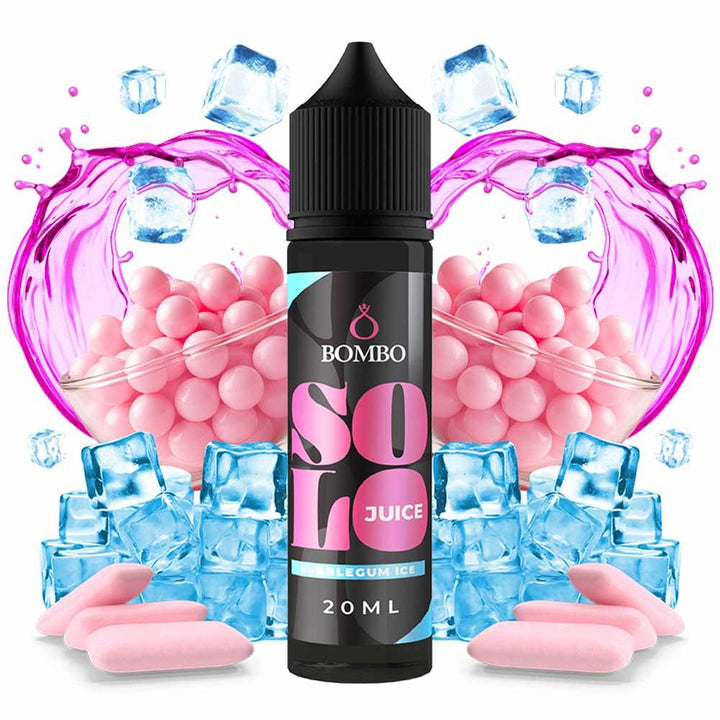 Bombo Solo Juice Bubblegum Ice 20ml/60ml Flavorshot - Egineatmos.gr - Bombo