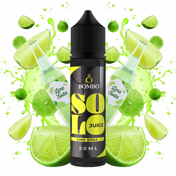 Bombo Solo Juice Lime Soda 20ml/60ml Flavorshot - Egineatmos.gr - Bombo