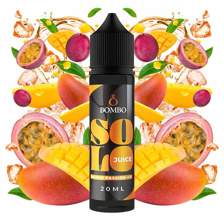 Bombo Solo Juice Mango Passion Ice 20ml/60ml Flavorshot - Egineatmos.gr - Bombo