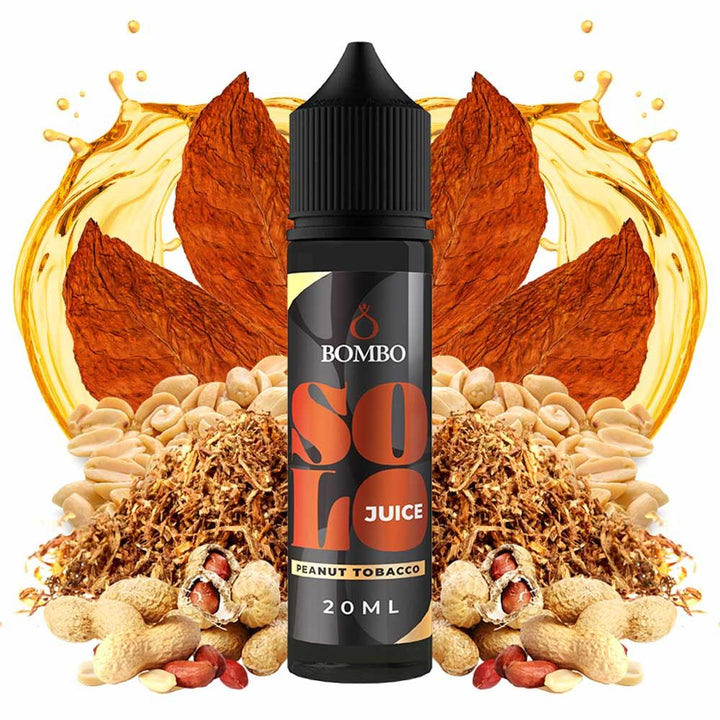 Bombo Solo Juice Peanut Tobacco 20ml/60ml Flavorshot - Egineatmos.gr - Bombo