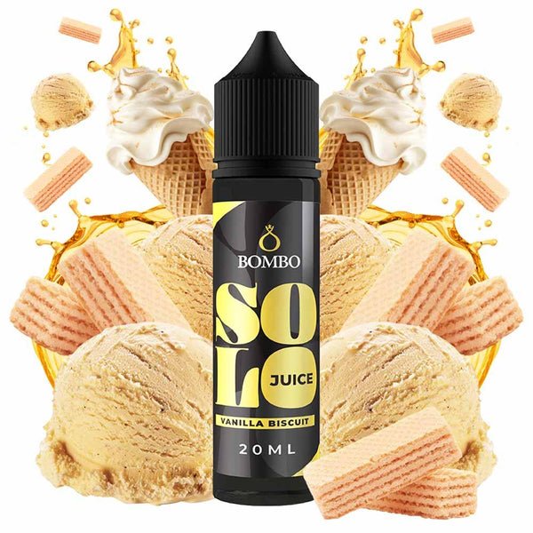 Bombo Solo Juice Vanilla Biscuit 20ml/60ml Flavorshot - Egineatmos.gr - Bombo