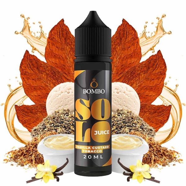 Bombo Solo Juice Vanilla Custard Tobacco 20ml/60ml Flavorshot - Egineatmos.gr - Bombo