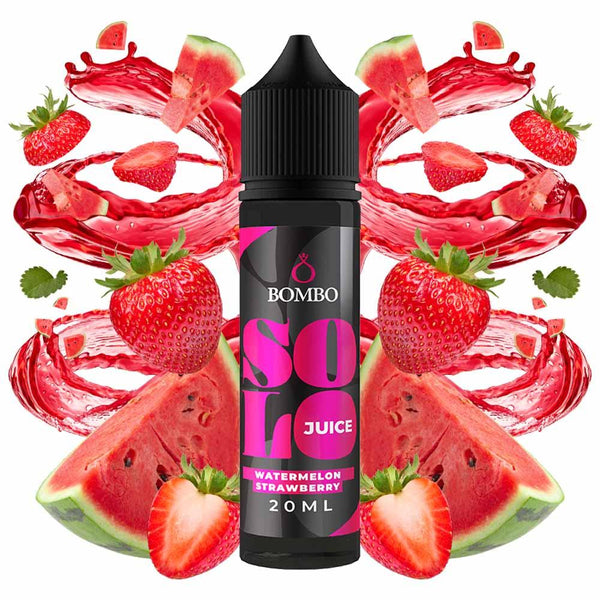 Bombo Solo Juice Watermelon Strawberry 20ml/60ml Flavorshot - Egineatmos.gr - Bombo