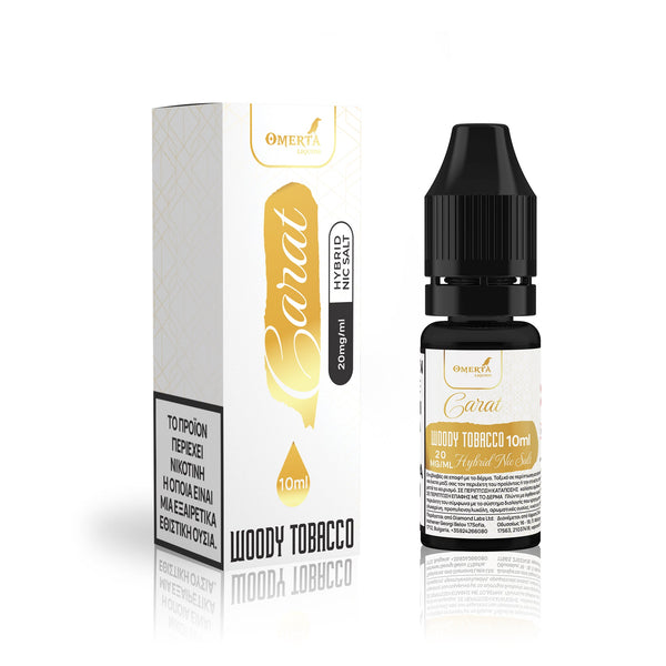 Carat Woody Tobacco Salt E - Liquid 10ml - Egineatmos.gr - Omerta