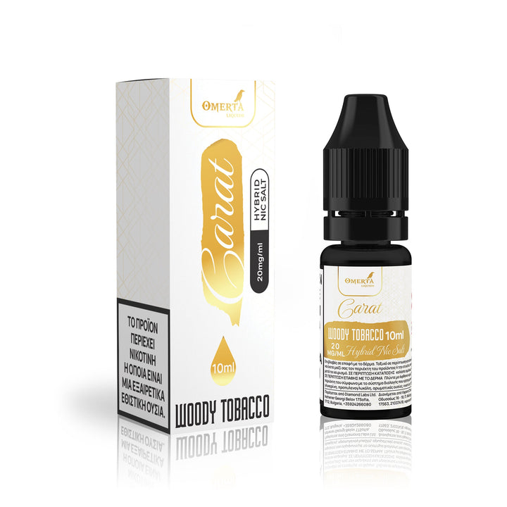 Carat Woody Tobacco Salt E - Liquid 10ml - Egineatmos.gr - Omerta