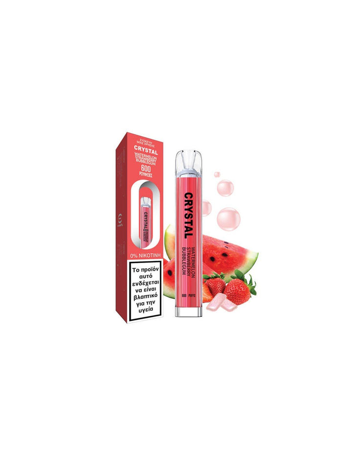 Crystal Bar Watermelon strawberry bubble gum 2ml 0mg - Egineatmos.gr - Crystal Bar