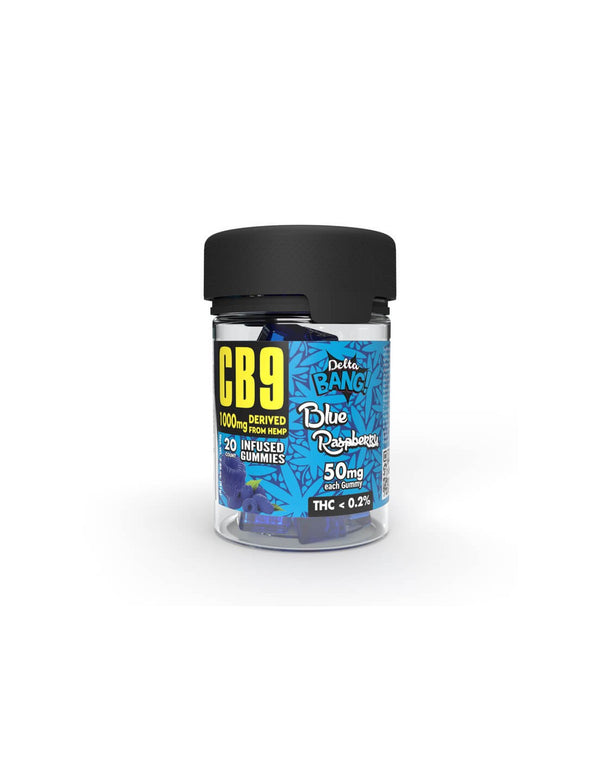 Deltabang CB9 Gummies Cubes Blue Raspberry 1000mg