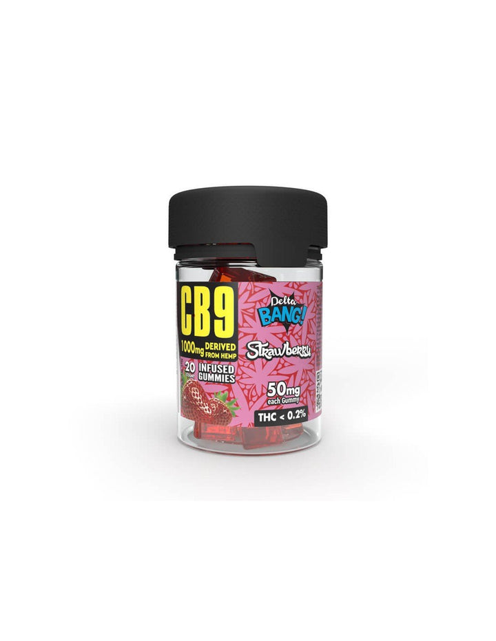 Deltabang CB9 Gummies Cubes Strawberry 1000mg - Egineatmos.gr - Deltabang