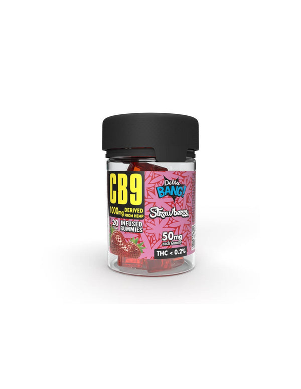 Deltabang CB9 Gummies Cubes Strawberry 1000mg