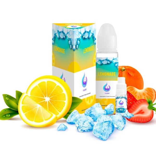 Flexy Lemonade 12ml/60ml Flexy Ice 5ml Flavorshot - Egineatmos.gr - Flexy