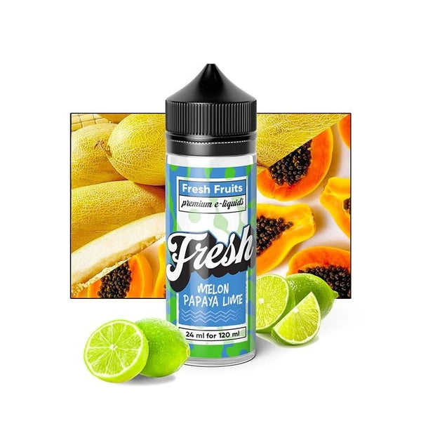 Fresh Melon Papaya Lime 120ml - Egineatmos.gr - Fresh Premium Eliquids