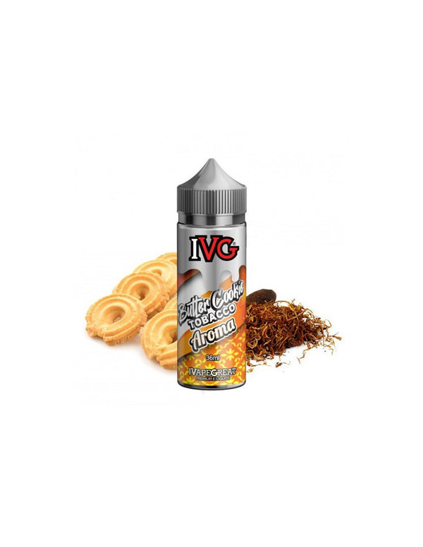 Ivg Flavour Shot Butter Cookie Tobacco 36/120ml - Egineatmos.gr - IVG