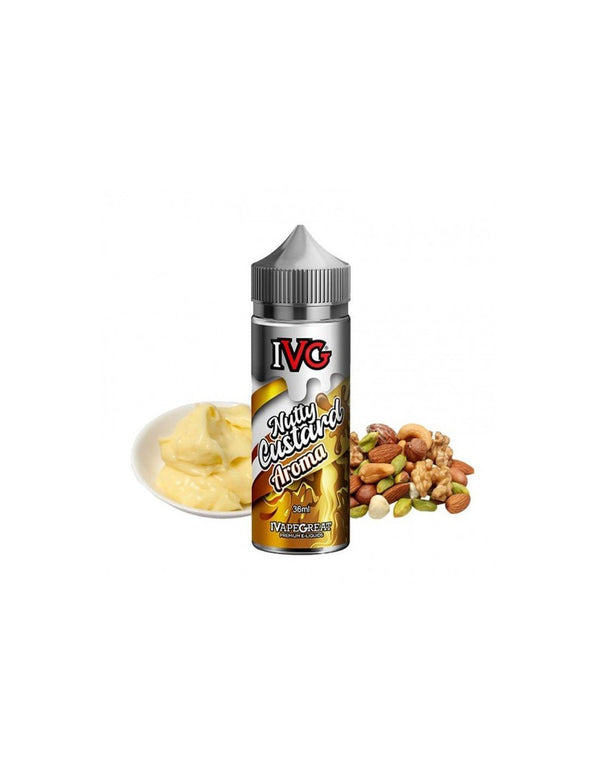 Ivg Flavour Shot Nutty Custard Aroma 36/120ml - Egineatmos.gr - IVG