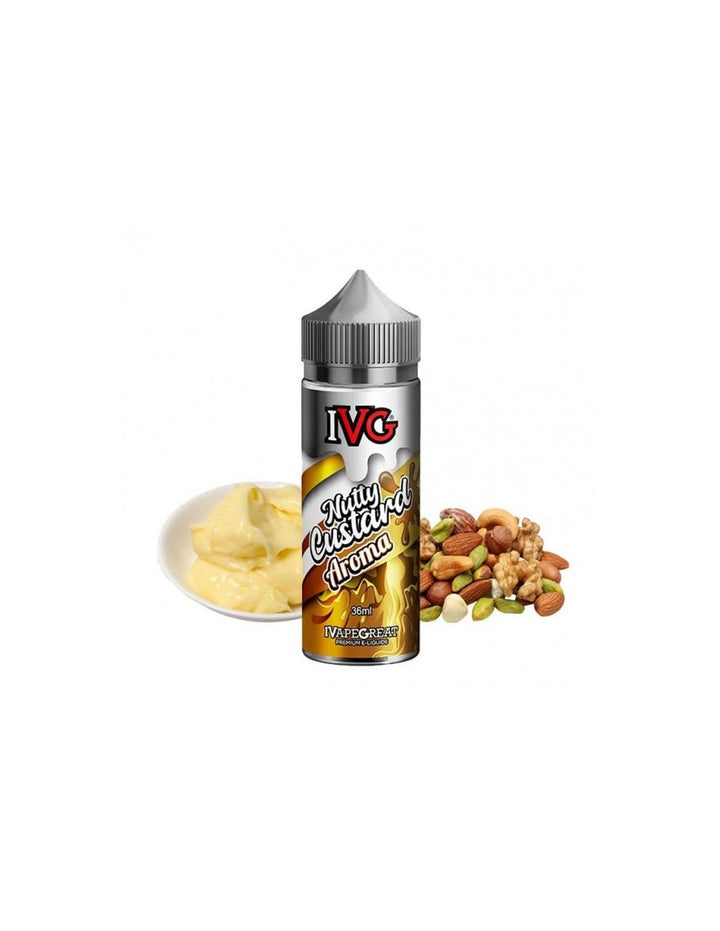 Ivg Flavour Shot Nutty Custard Aroma 36/120ml - Egineatmos.gr - IVG