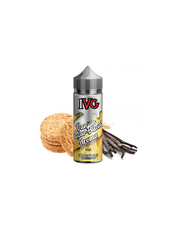 Ivg Flavour Shot Vanilla Sugar Biscuit 36/120ml - Egineatmos.gr - IVG