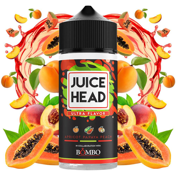 Juice Head Apricot Papaya Peach 30ml/120ml Flavorshot - Egineatmos.gr - Juice Head