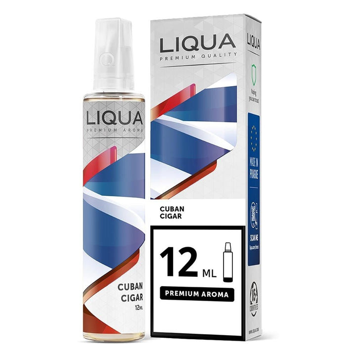 Liqua Cuban Cigar 12ml/60ml Flavorshot - Egineatmos.gr - Liqua