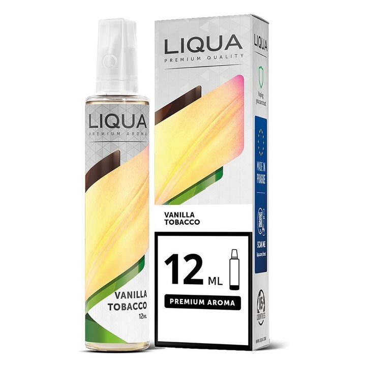 Liqua Vanilla Tobacco 12ml/60ml Flavorshot - Egineatmos.gr - Liqua