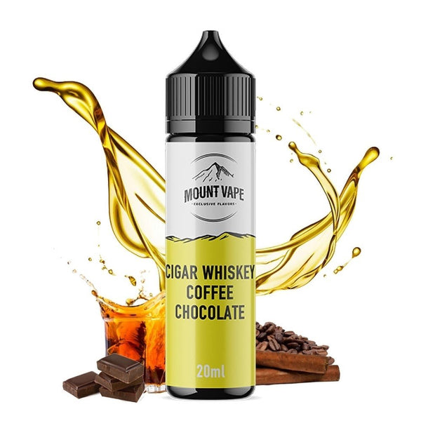 Mount Vape Cigar Whiskey Coffee Chocolate 20ml/60ml Flavorshot - Egineatmos.gr - Mount Vape