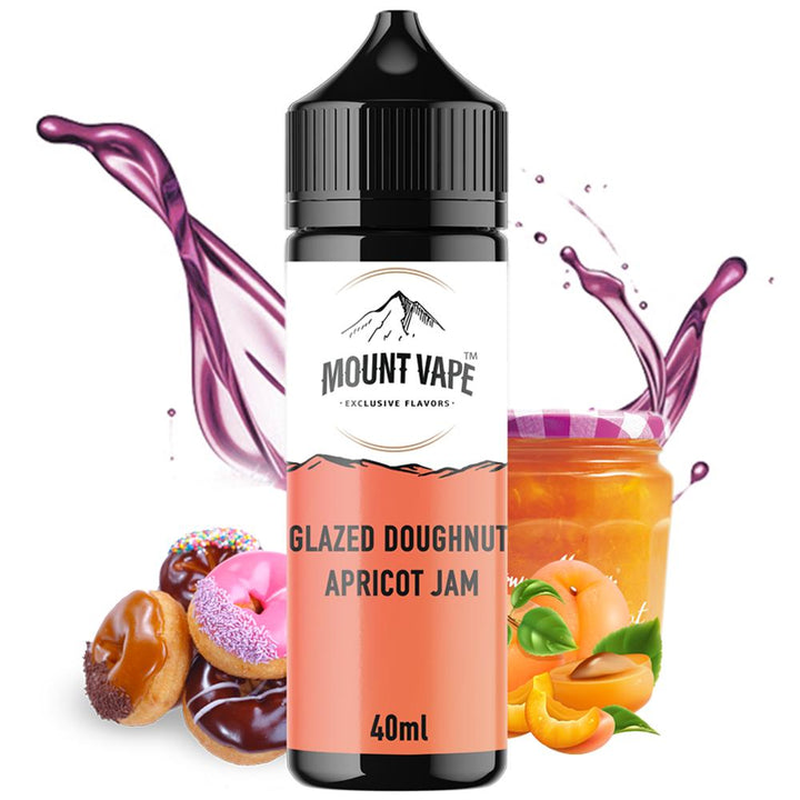 Mount Vape Glazed Doughnut Apricot Jam 40ml/120ml Flavorshot - Egineatmos.gr - Mount Vape