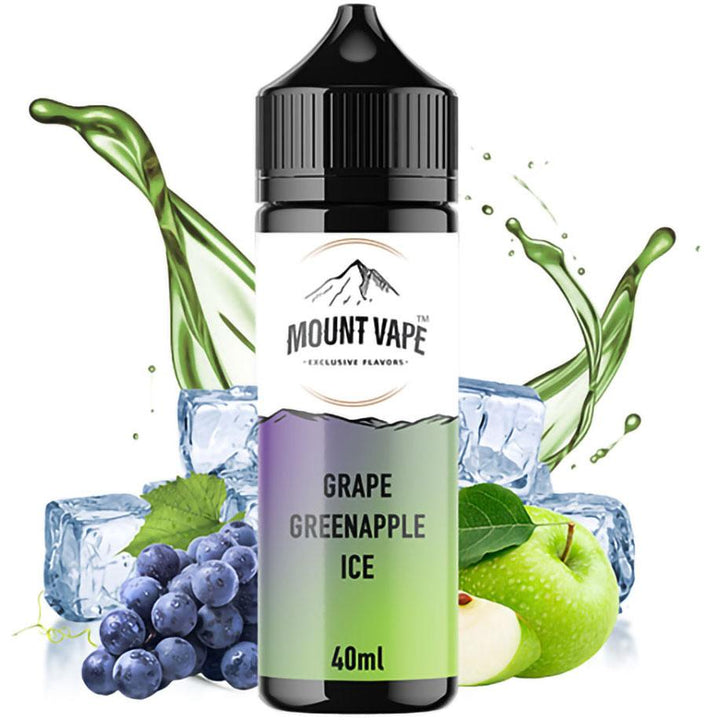 Mount Vape Grape Green Apple Ice 40ml/120ml Flavorshot - Egineatmos.gr - Mount Vape