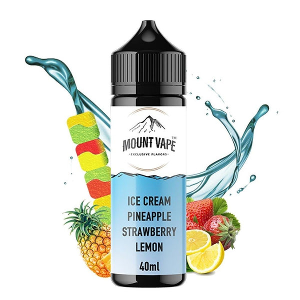 Mount Vape Ice Cream Pineapple Strawberry Lemon 40ml/120ml Flavorshot - Egineatmos.gr - Mount Vape