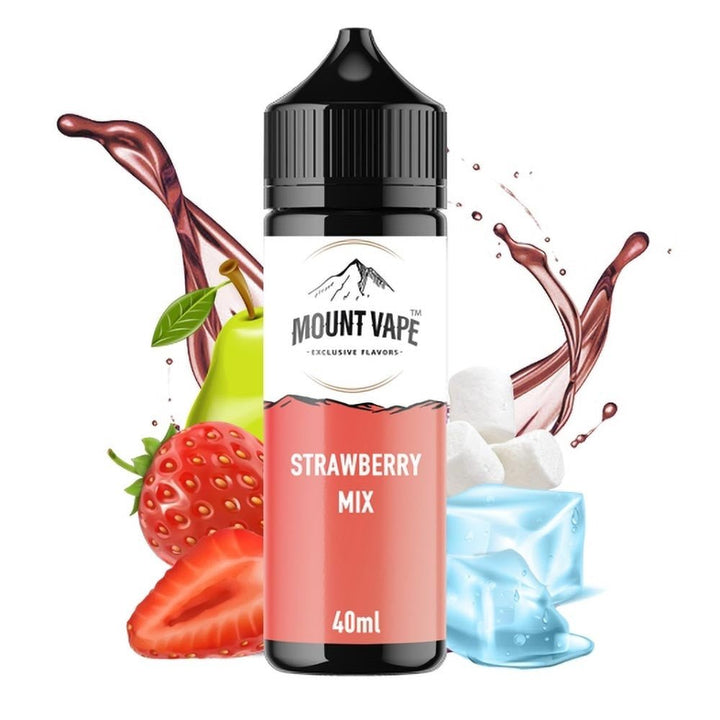 Mount Vape Strawberry Mix 40ml/120ml Flavorshot - Egineatmos.gr - Mount Vape