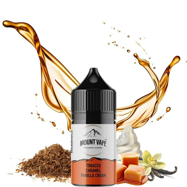 Mount Vape Tobacco Caramel Vanilla Cream 10ml/30ml Flavorshot - Egineatmos.gr - Mount Vape