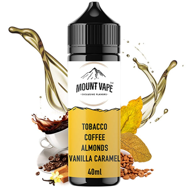 Mount Vape Tobacco Coffee Almonds Vanilla Caramel 40ml/120ml Flavorshot - Egineatmos.gr - Mount Vape