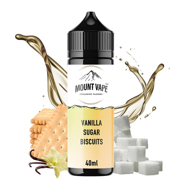 Mount Vape Vanilla Sugar Biscuits 40ml/120ml Flavorshot - Egineatmos.gr - Mount Vape