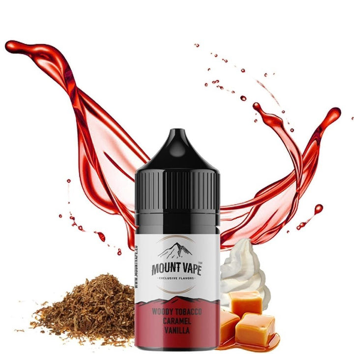 Mount Vape Woody Tobacco Caramel Vanilla 10ml/30ml Flavorshot - Egineatmos.gr - Mount Vape