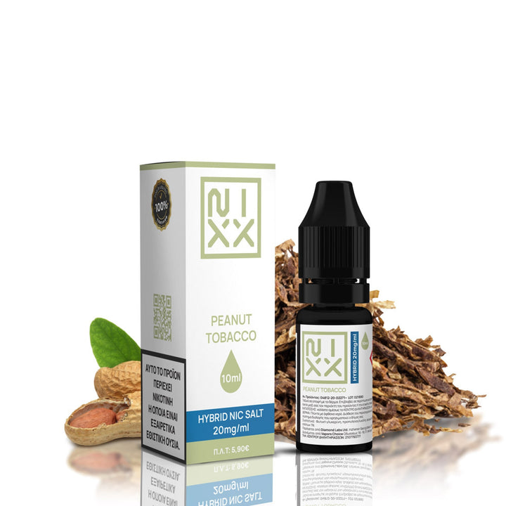 NIXX Peanut Tobacco Salt E - Liquid 10ml - Egineatmos.gr - NIXX