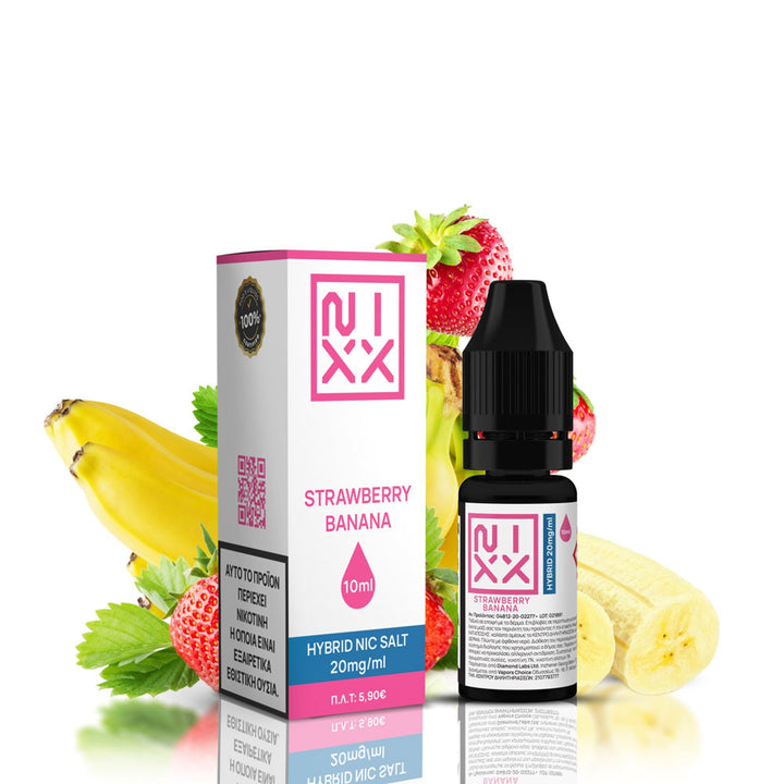 NIXX Strawberry Banana Salt E - Liquid 10ml - Egineatmos.gr - NIXX