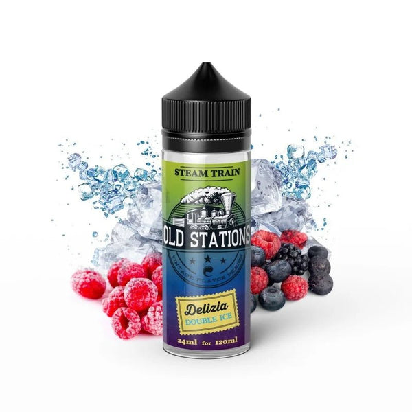 Steam Train Old Stations Delizia Double Ice 120ml - Egineatmos.gr - Steam Train