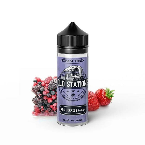 Steam Train Old Stations Red Berries Slash 120ml - Egineatmos.gr - Steam Train