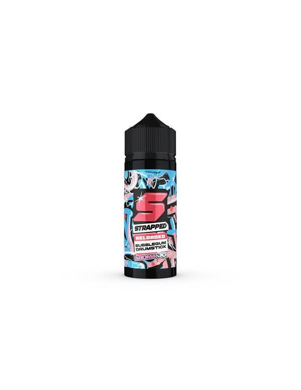 Strapped Reloaded Bubblegum Drumstick Flavour Shot 120ml - Egineatmos.gr - Strapped Reloaded
