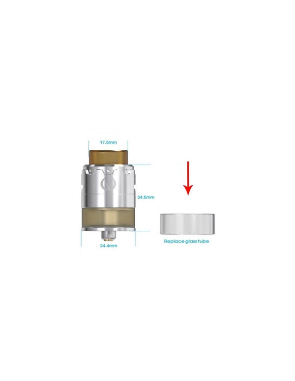 VandyVape PYRO RDTA glass tube - Egineatmos.gr - VandyVape