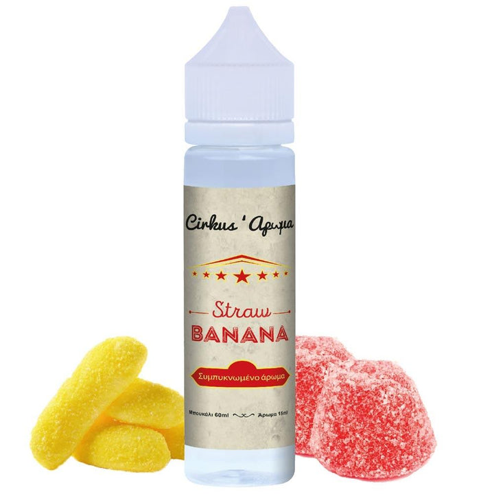 VDLV Authentic Cirkus Strawberry Banana Candy 15ml/60ml Flavorshot - Egineatmos.gr - VDLV