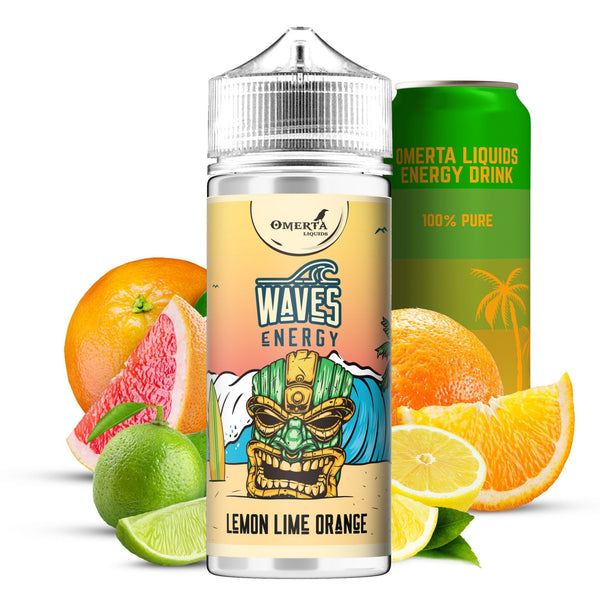 Waves Energy Lemon Lime Orange 120 - Egineatmos.gr - Omerta