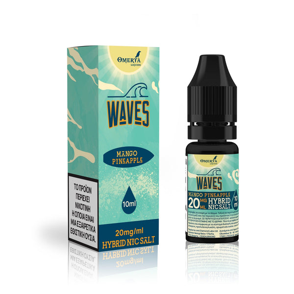 Waves Mango Pineapple Salt E - Liquid 10ml - Egineatmos.gr - Omerta